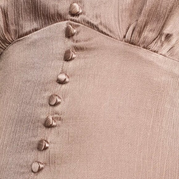 NWT Lulus Abundant Love Mauve Ruffled High-Low Maxi Dress - Picture 5 of 8